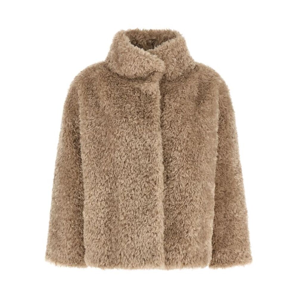 Herno Women Curled Shearling Effect Coat